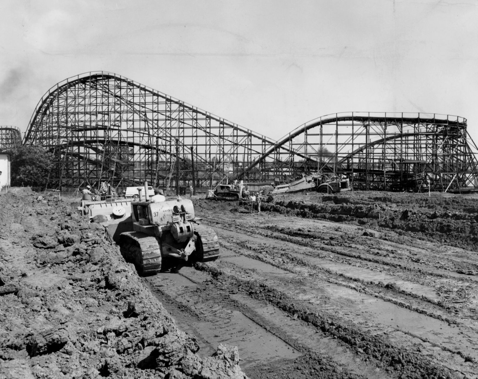 Demolition at Forest Park Highlands, 1965